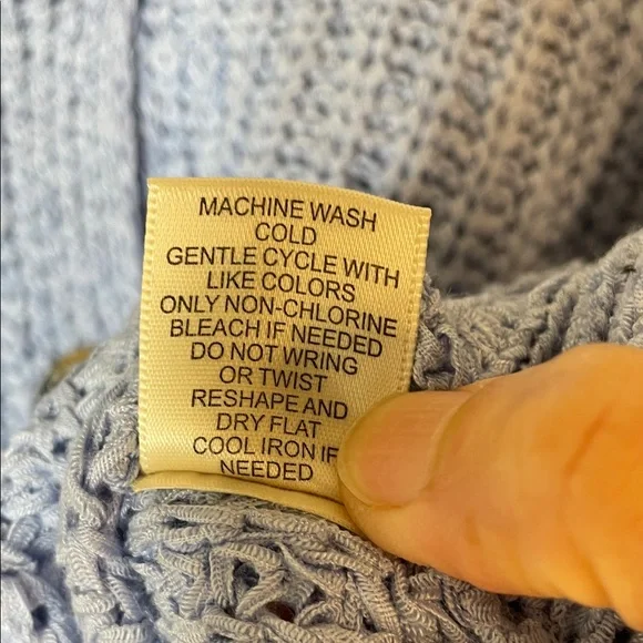 NWT. Sincerely Jules Boho Blue Drop Shoulder Cardigan Sweater. Large. - Picture 7 of 11